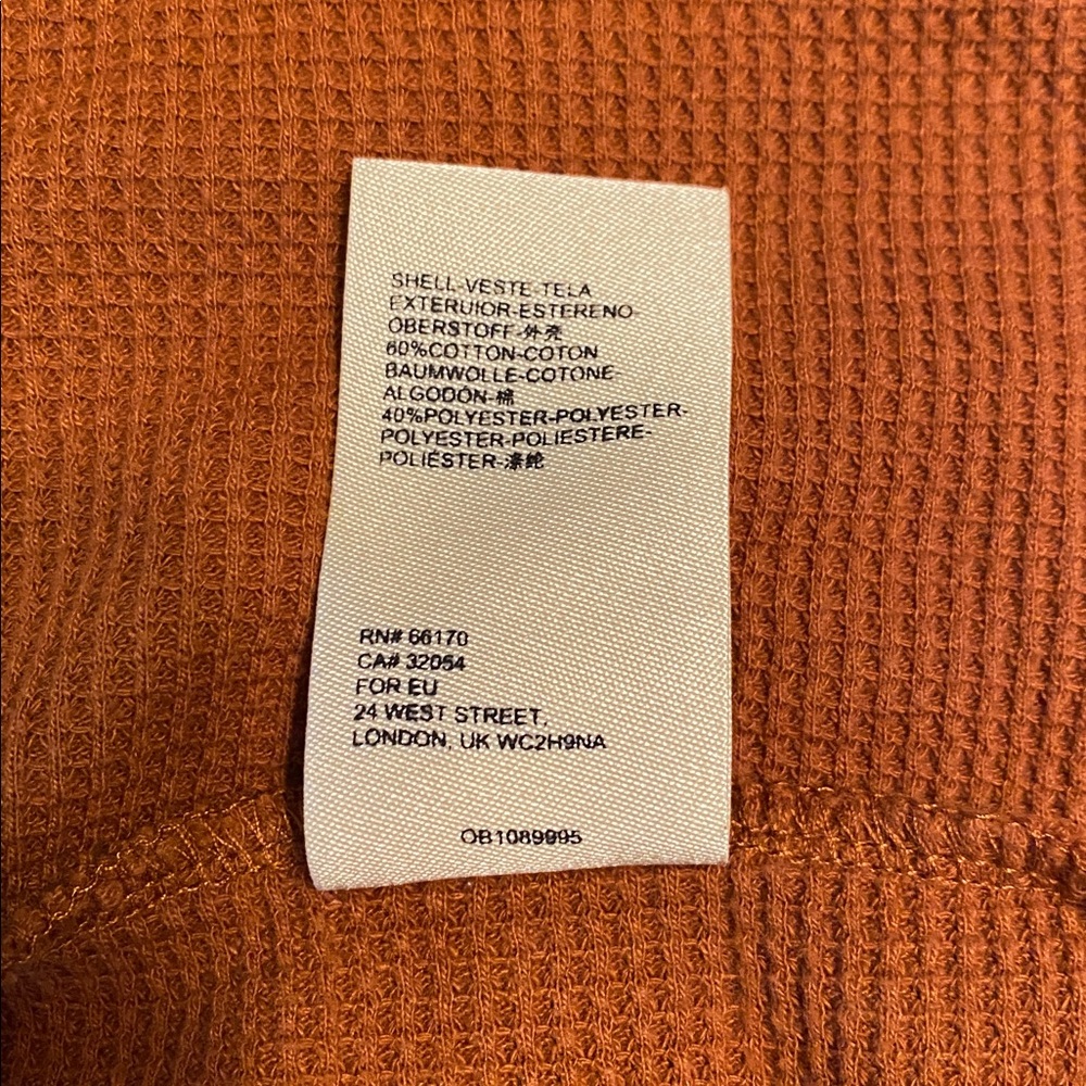 Maeve by Anthropologie Terracotta Handkerchief Hem Henley. Size XS. - Picture 9 of 9